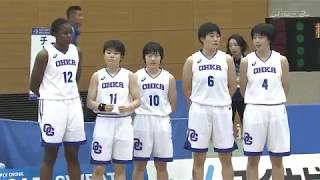 インターハイ2019　バスケットボール競技　女子準決勝 1　桜花学園×大阪桐蔭　Q1 Q2