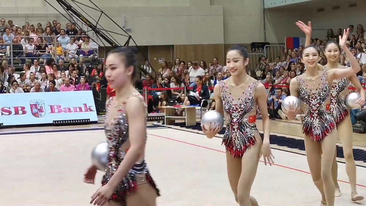 中国美女的精彩表演：2019艺术体操世界杯挑战赛明斯克站