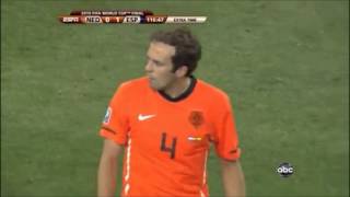 W杯2010・決勝：オランダvsスペイン戦　イニエスタ決勝ゴール