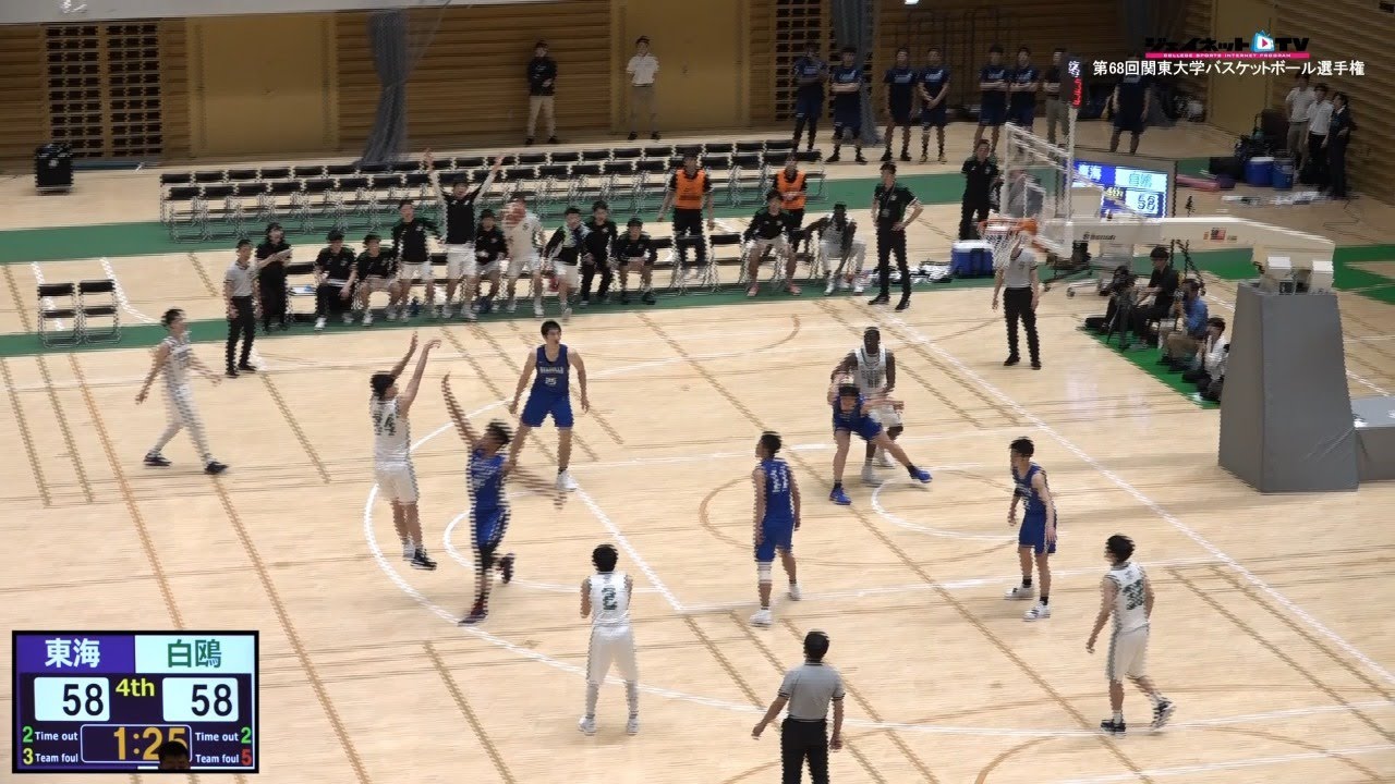 2019関東大学バスケットボール選手権大会《準々決勝》