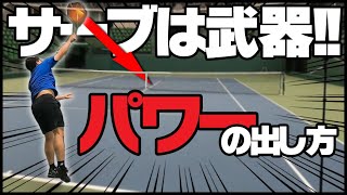 【テニス】サーブを武器にしたい人のためのパワーの出し方〈ぬいさんぽ〉
