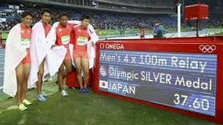 【陸上】リオオリンピック　4☓100ｍリレー銀メダル！！感動の名場面をもう一度