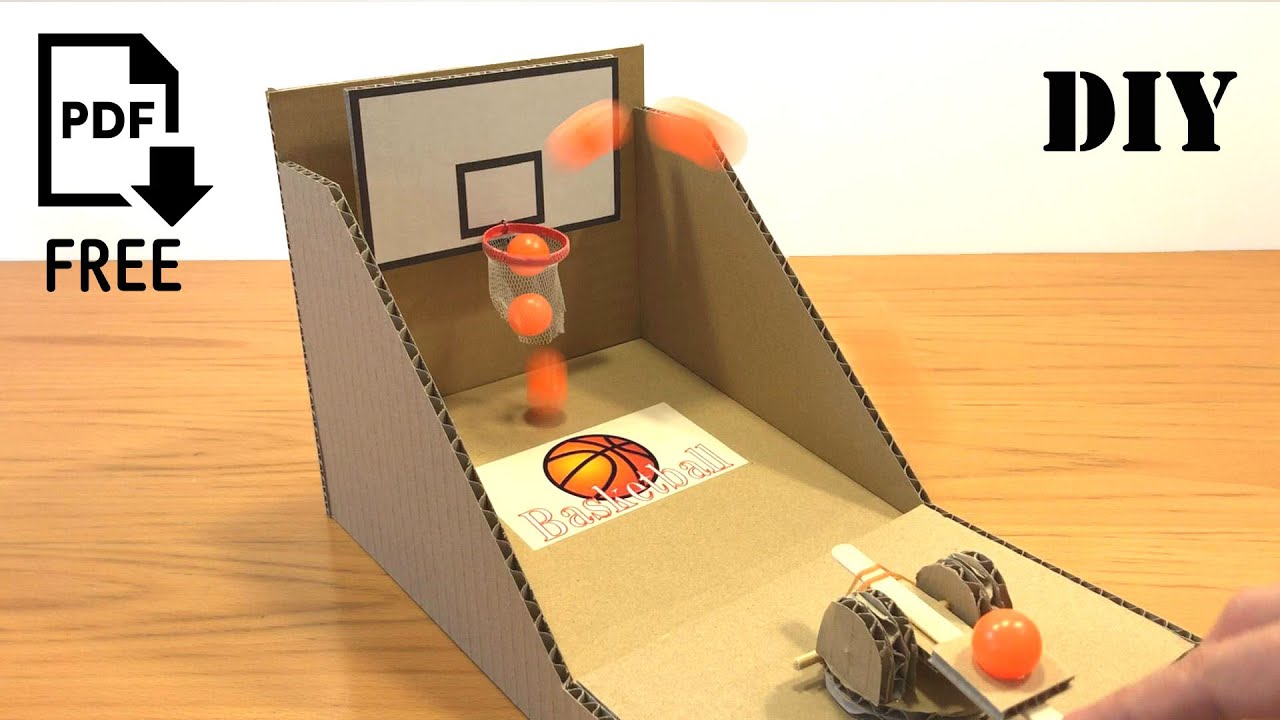 ミニバスケットボールの作り方 How to make a Mini Basketball Game