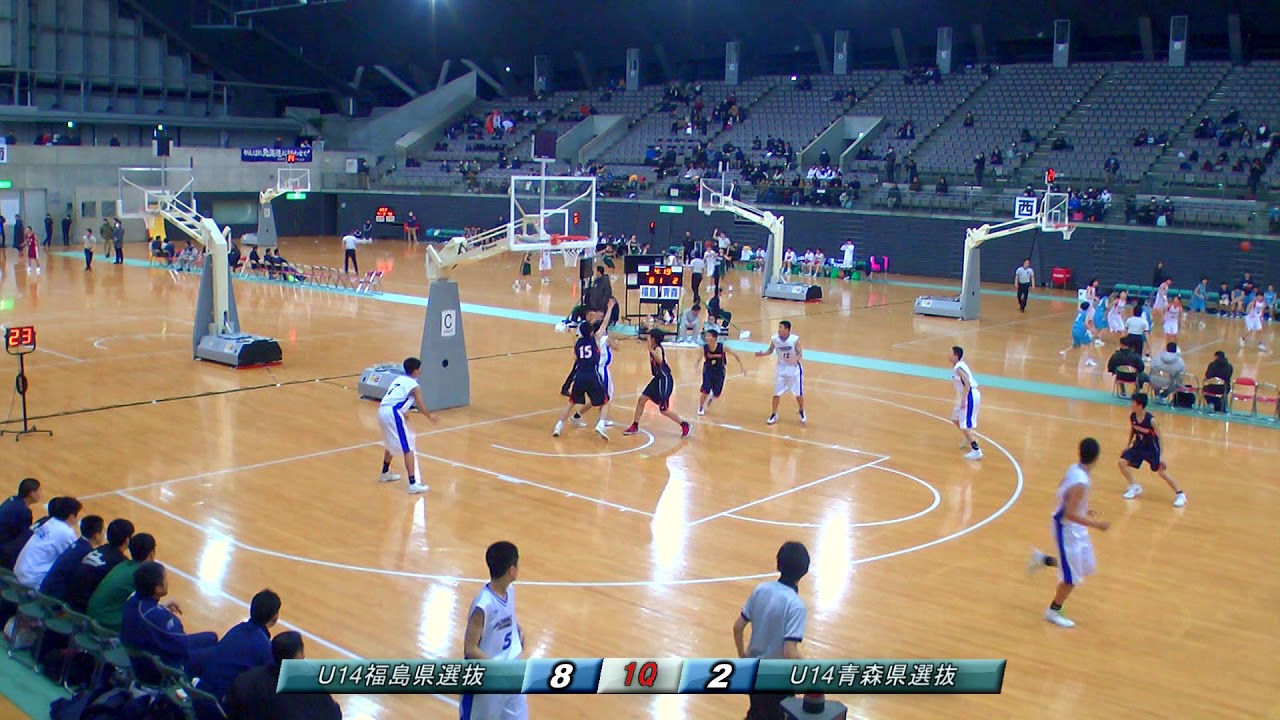 U14福島県vsU14青森県（平成29年度東日本選抜バスケットボール大会）