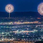 [4K] 長岡花火 2021 オリンピック色に染まった長生橋 – Nagaoka Fireworks 2021 with a bridge lit up for the Tokyo Olympic –