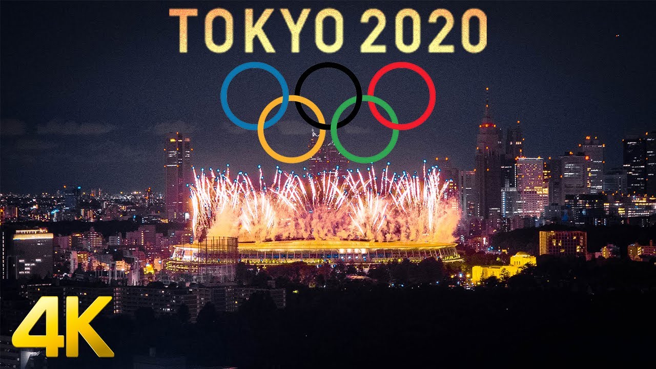 【東京オリンピック 2020開会式】花火・ドローン演出│まとめ、ハイライト【新国立劇場】 [4K]