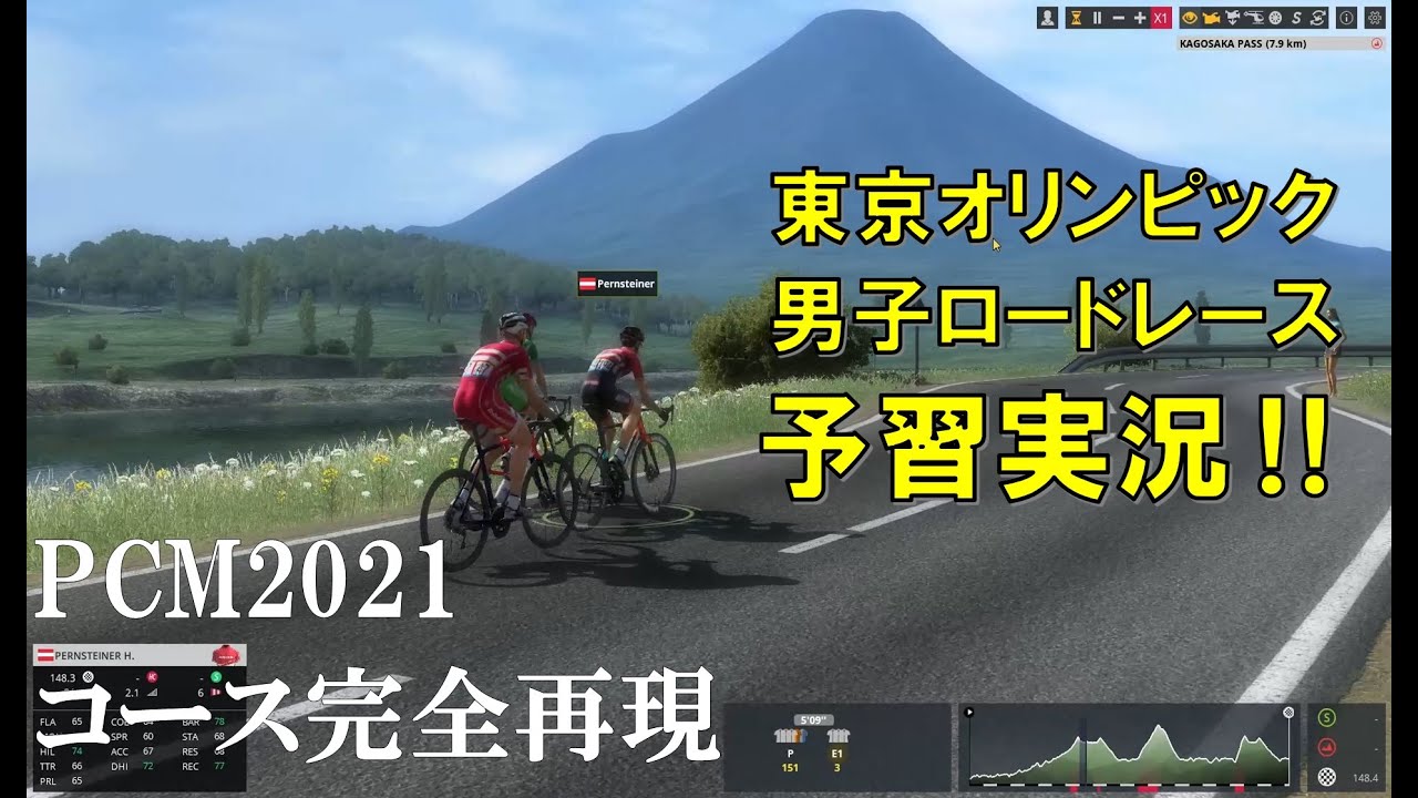 【PCM2021】東京オリンピック男子ロードレースを予習実況！　勝ったのは意外なあの男・・・！