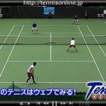 第34回テニス日本リーグ 男子ダブルス 決勝 竹内研人 中川直樹 VS 福田健司 矢多弘樹