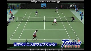 第34回テニス日本リーグ 男子ダブルス 決勝 竹内研人 中川直樹 VS 福田健司 矢多弘樹