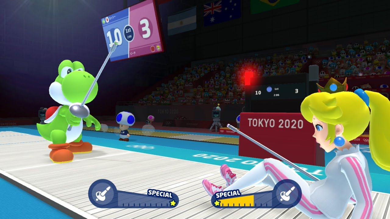 (延期になっても)マリオ&ソニック AT 東京2020オリンピック – ワンマッチ 「フェンシング」