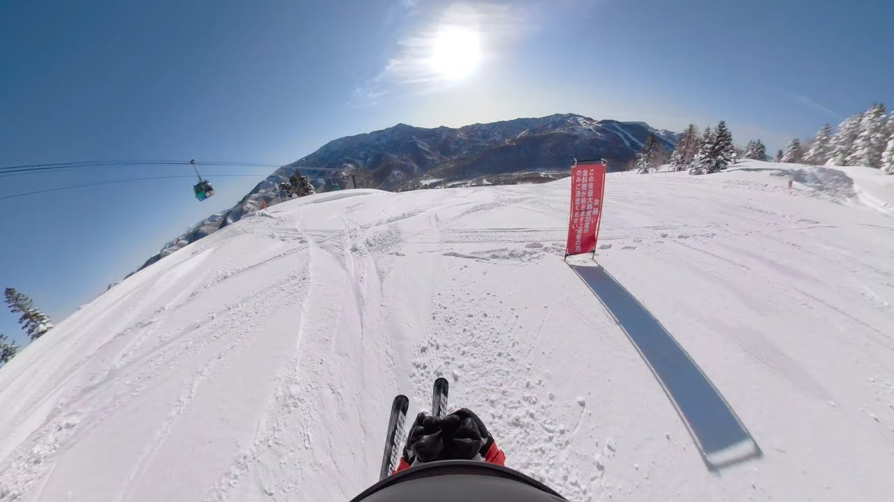 志賀高原 焼額山 オリンピックコース 直滑降 | GoPro Fusion | Skiing | Shiga Kogen | 4K