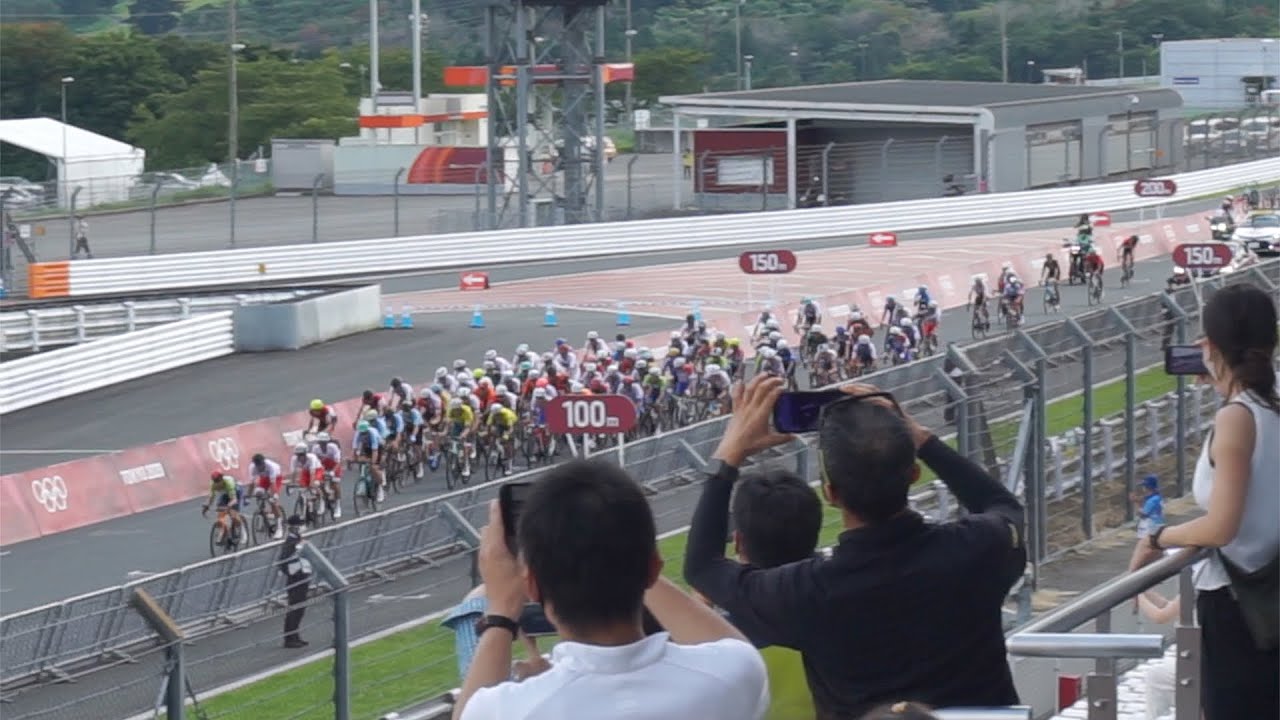オリンピック自転車ロードレース男子　ゴールを見たよ。　#オリンピック　#ロードレース　#ゴール　#動画