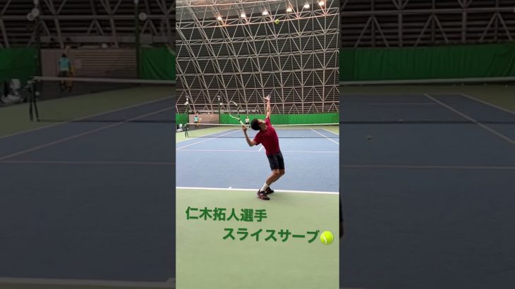 【テニス】仁木拓人選手・動く意志すら奪うスライスサーブ