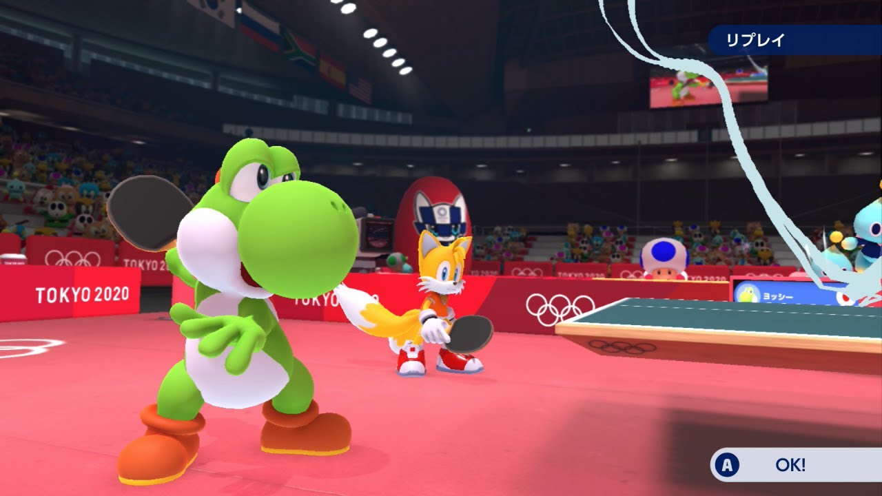 (延期になっても)マリオ&ソニック AT 東京2020オリンピック – ワンマッチ 「卓球」
