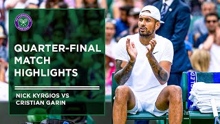Cristian Garin vs Nick Kyrgios | Match Highlights | Wimbledon 2022