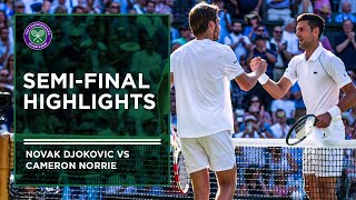 Novak Djokovic vs Cameron Norrie | Match Highlights | Wimbledon 2022