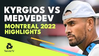 Nick Kyrgios vs Daniil Medvedev Highlights | Montreal 2022