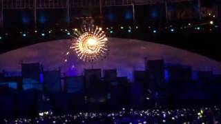 リオオリンピック開会式 聖火台への点火と花火！！
