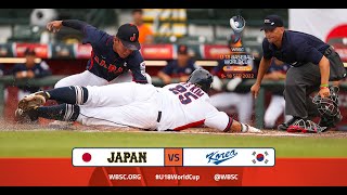 Highlights: ?? Japan vs Korea ?? – WBSC U-18 Baseball World Cup – Super Round