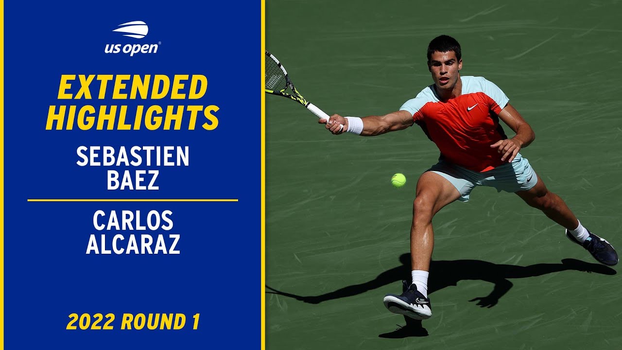 Sebastian Baez vs. Carlos Alcaraz Extended Highlights | 2022 US Open Round 1