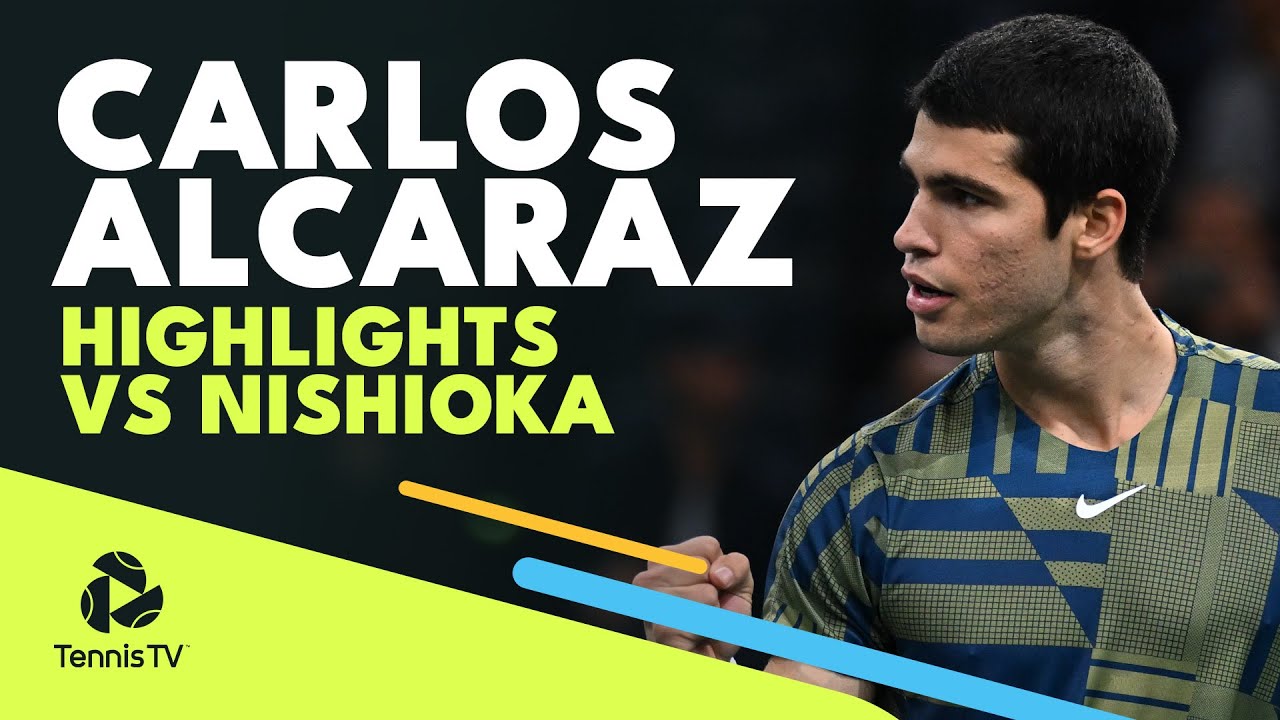 Carlos Alcaraz Best Shots vs Nishioka | Paris 2022 Highlights