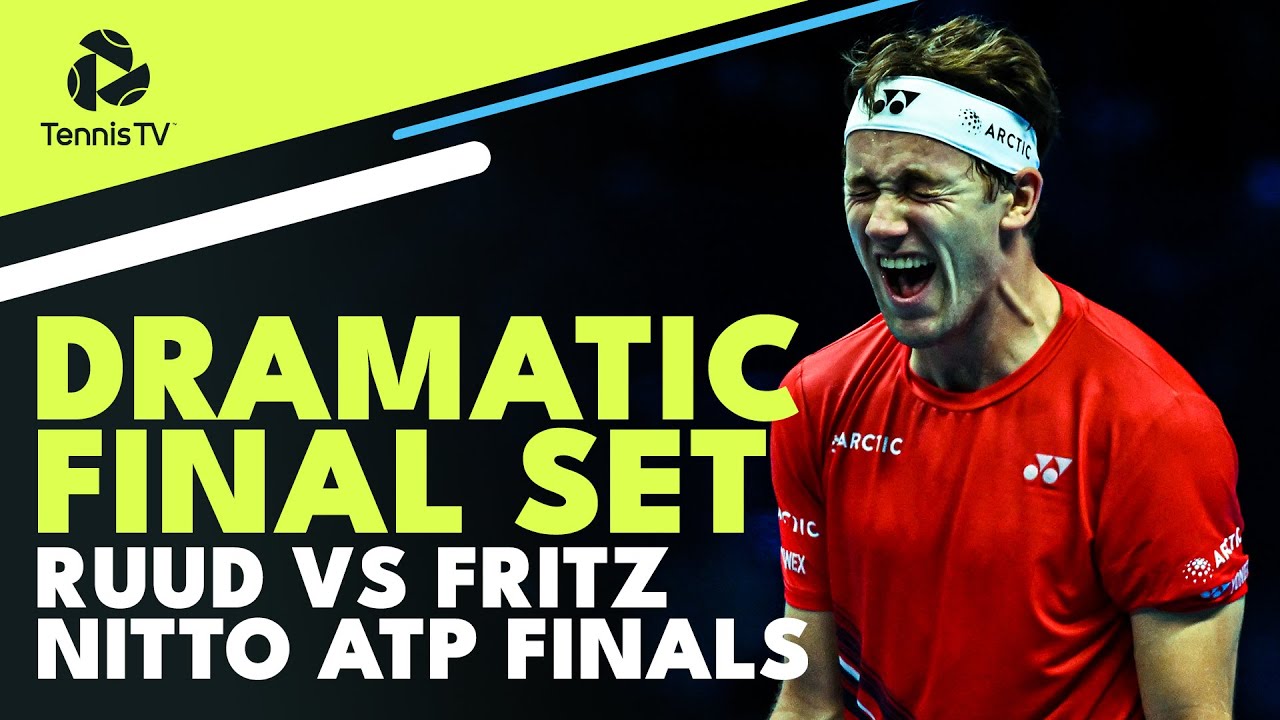 DRAMATIC Final Set Between Casper Ruud And Taylor Fritz | Nitto ATP Finals 2022