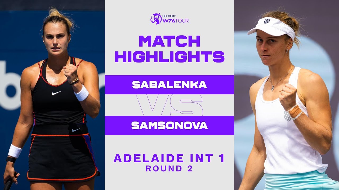 Aryna Sabalenka vs. Liudmila Samsonova  | 2023 Adelaide International 1 | WTA Match Highlights