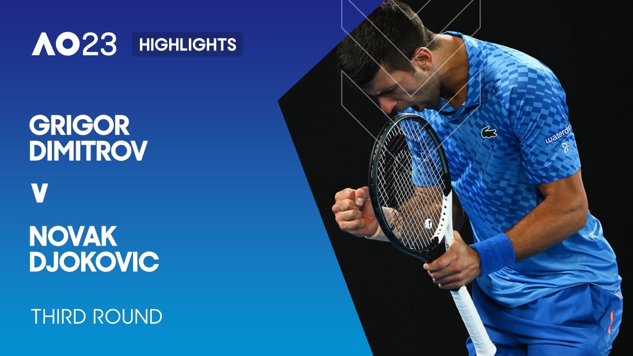 Grigor Dimitrov v Novak Djokovic Highlights | Australian Open 2023 Third Round