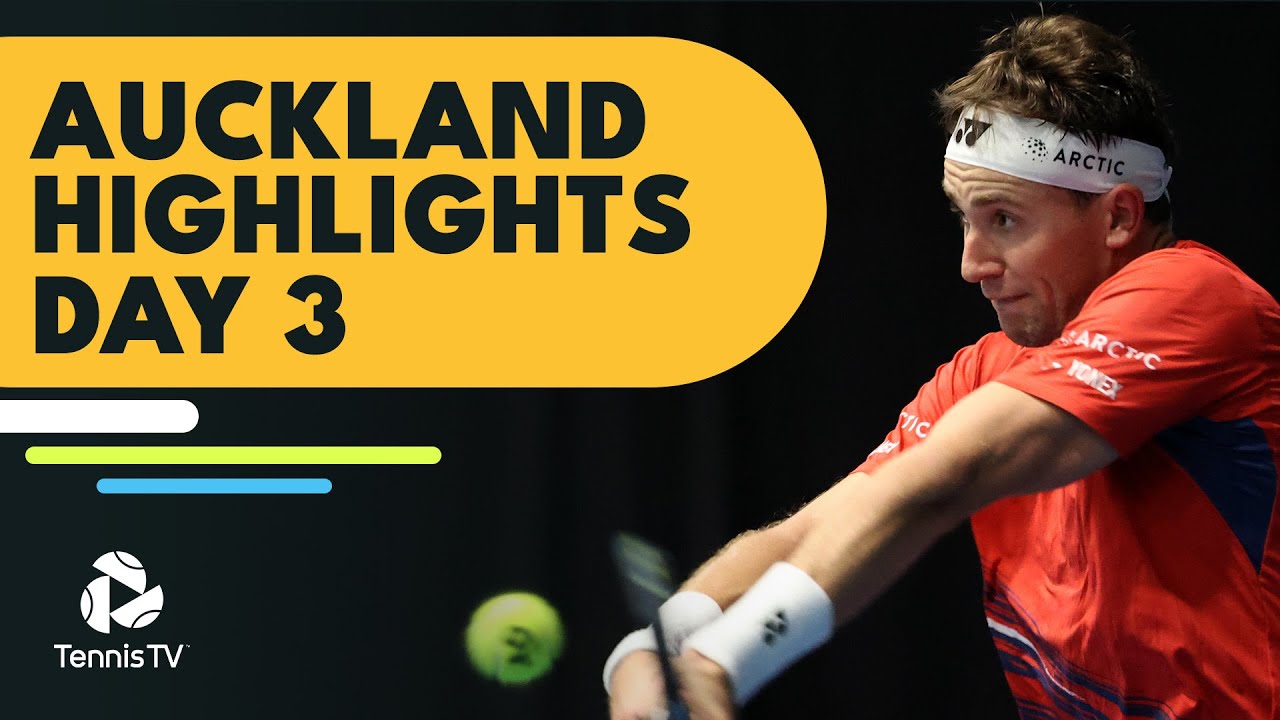 Ruud Takes On Djere; Norrie, Goffin & More Feature | Auckland 2023 Day 3 Highlights