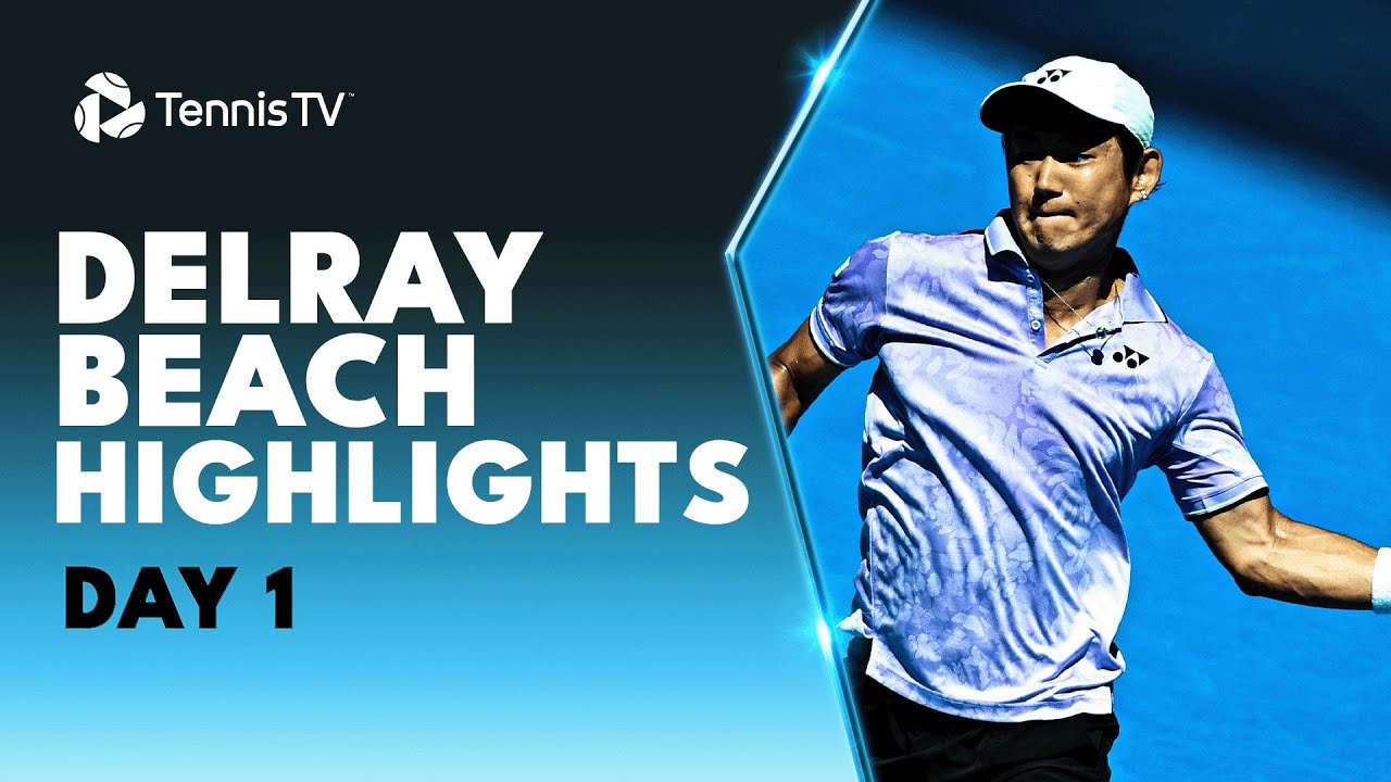 Nishioka Faces Otte; Americans Mmoh, Kovacevic, Kudla Feature | 2023 Delray Beach Day 1 Highlights