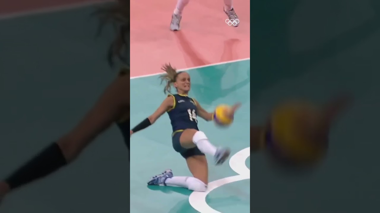 This volleyball save is just wild 🙃