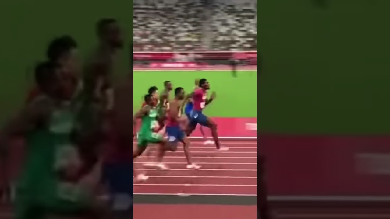 東京オリンピック　100M決勝　現地映像