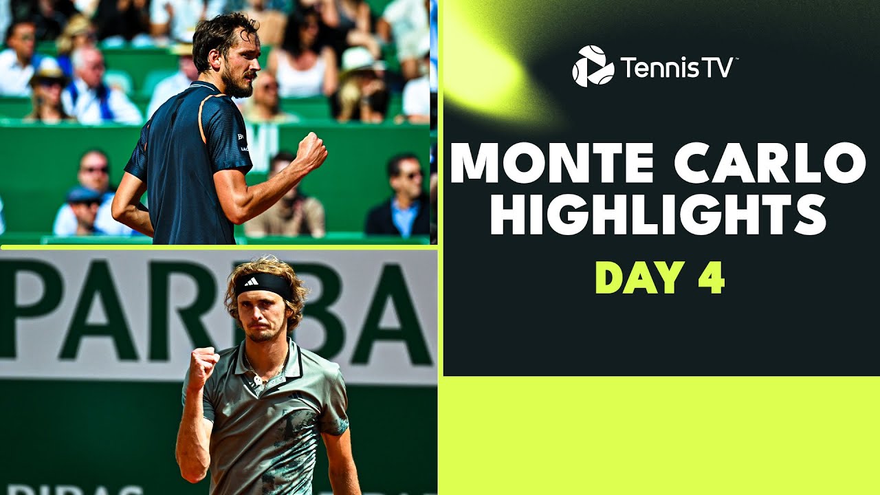 Medvedev, Zverev, Ruud, Thiem & More All In Action | Monte Carlo 2023 Highlights Day 4