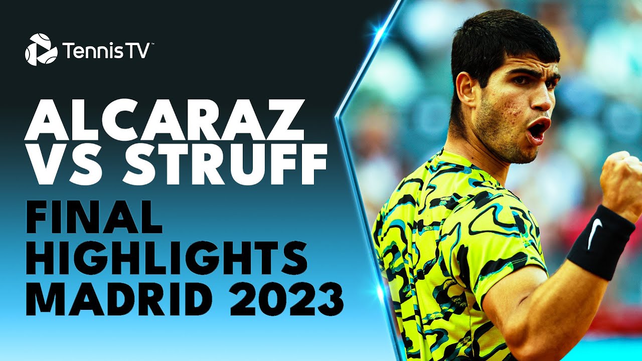 Carlos Alcaraz vs Jan-Lennard Struff For The Title 🏆 | Madrid 2023 Final Highlights