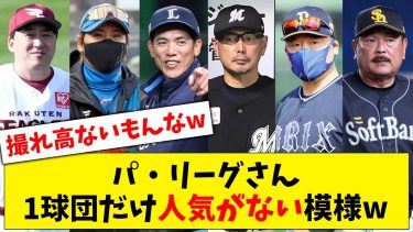 【不人気球団】パリーグさん、1球団だけ異様に魅力も人気もない球団が判明した模様www【なんJ なんG反応】【2ch 5ch】