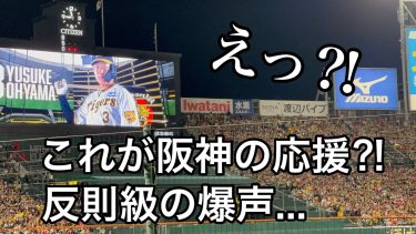 【爆声応援】日本シリーズでの阪神タイガースの異次元爆声に「地響きがして、体が揺れた…」