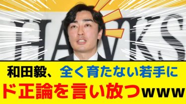 和田毅、全く育たないソフトバンクの若手選手にド正論を言い放つwww【5ch】【なんJ】