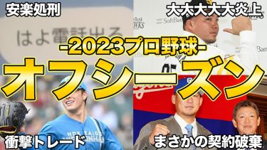 【ストーブリーグ】2023年プロ野球・オフシーズンの面白エピソード50連発