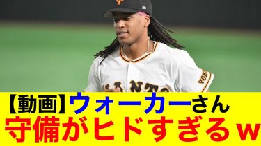 【動画】ホークス新戦力のウォーカーさんの酷すぎる守備ｗｗ【プロ野球反応集】【なんｊまとめ】【ホークス】