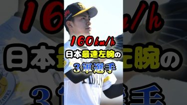 160km/hの日本「左腕最速」をマークした3軍選手に関する雑学　#野球 #プロ野球