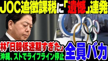 日本オリンピック委員会が『追徴課税は遺憾』連発、日韓関係が改善ムードだという林芳正、沖縄のライフライン引き換えにストやるヤツ。マジでバカしかいない【ゆっくり解説】