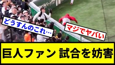 【なにやっとんねん！】巨人ファン 試合を妨害【プロ野球反応集】【2chスレ】【1分動画】【5chスレ】