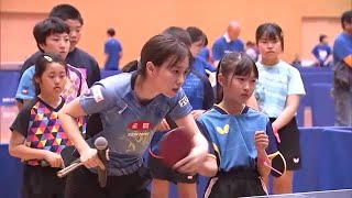 オリンピックで3つのメダル獲得の石川佳純さん　杵築市で卓球教室　大分