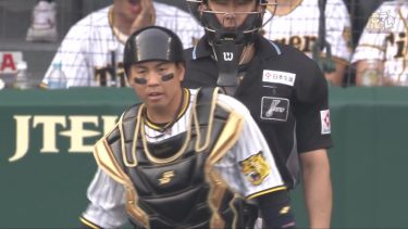 【バズーカ】7回表、#梅野隆太郎 選手が自慢の強肩で2塁盗塁を刺す！【2024/4/28Ｔ－Ｓ】