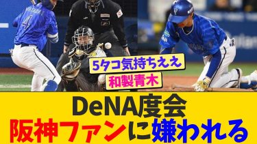 DeNA度会、阪神ファンに嫌われてしまう【なんJ プロ野球反応】